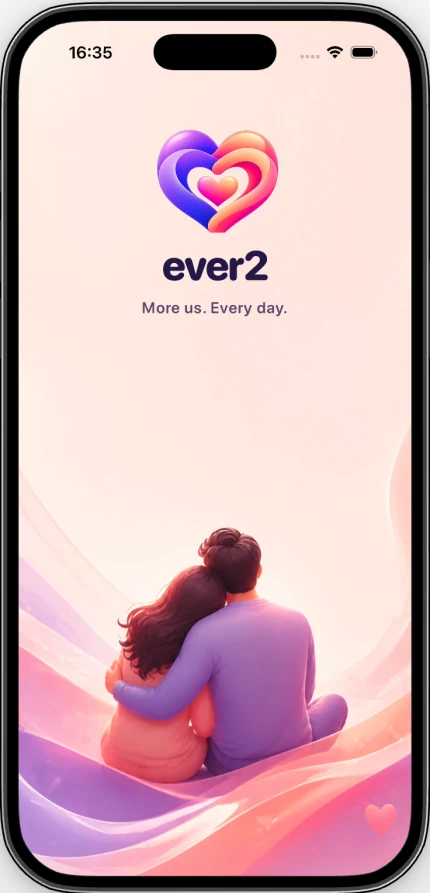 ever2 English splash screen on iPhone